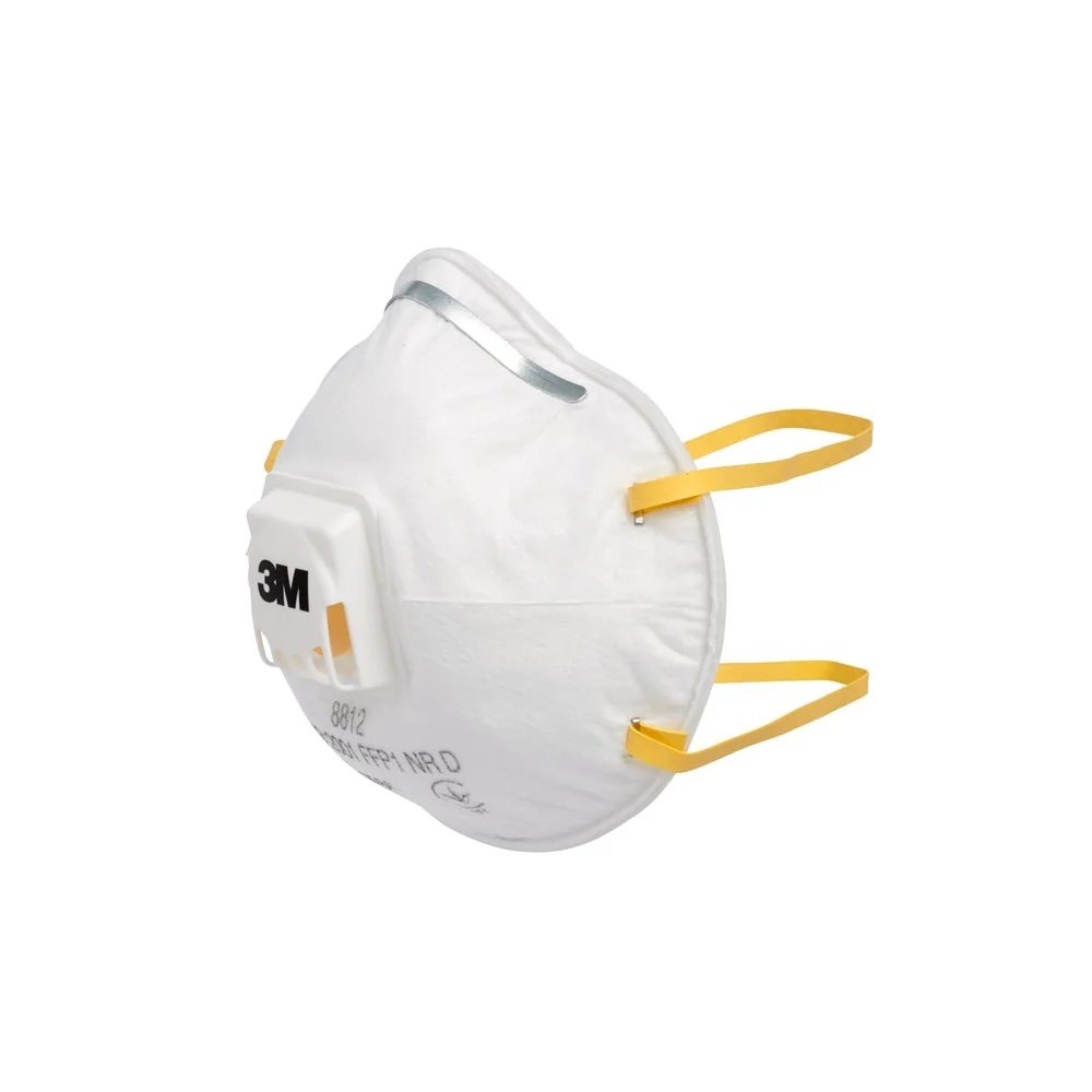 3M - Wegwerpstofmasker - FFP1 Bescherming met Ventiel - 8812 - Wit