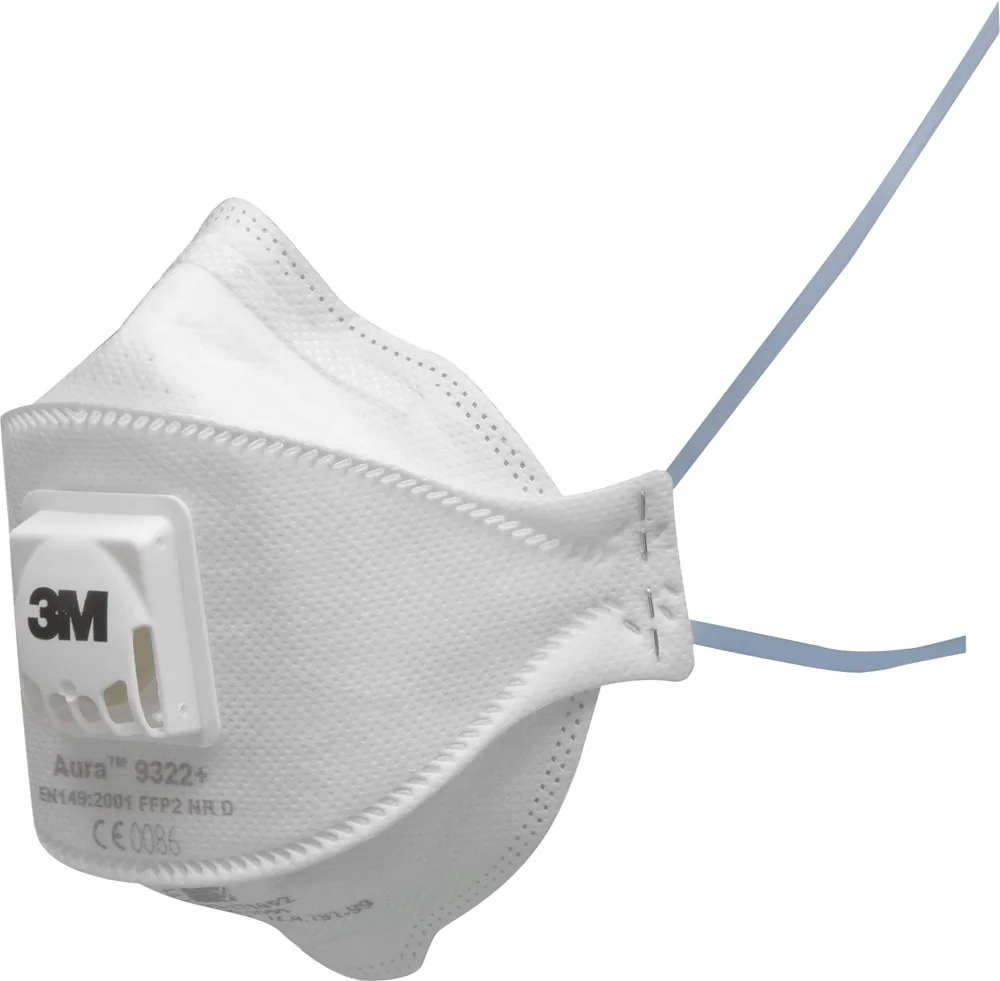 3M Aura Stofmasker FFP2 & Ventiel 9322+ Wit