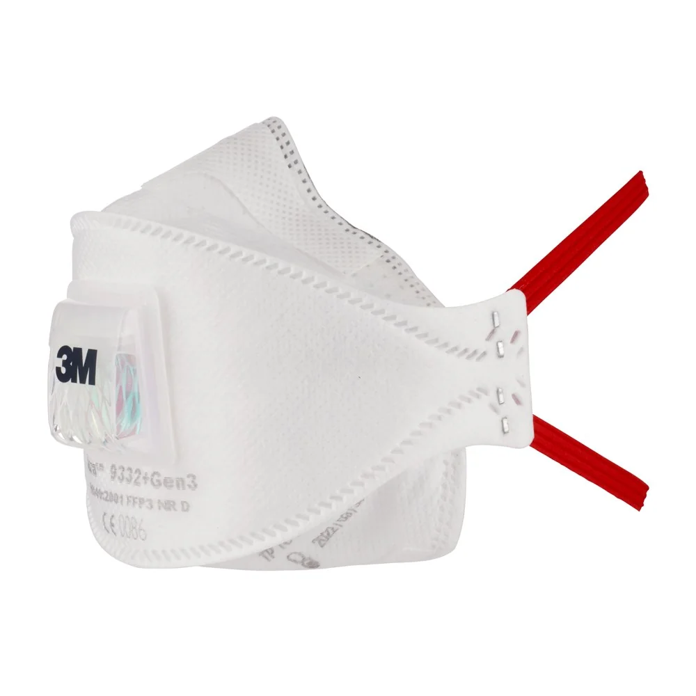 3M Aura FFP3 Ventielbaar Opvouwbaar Stofmasker 9332+GEN3