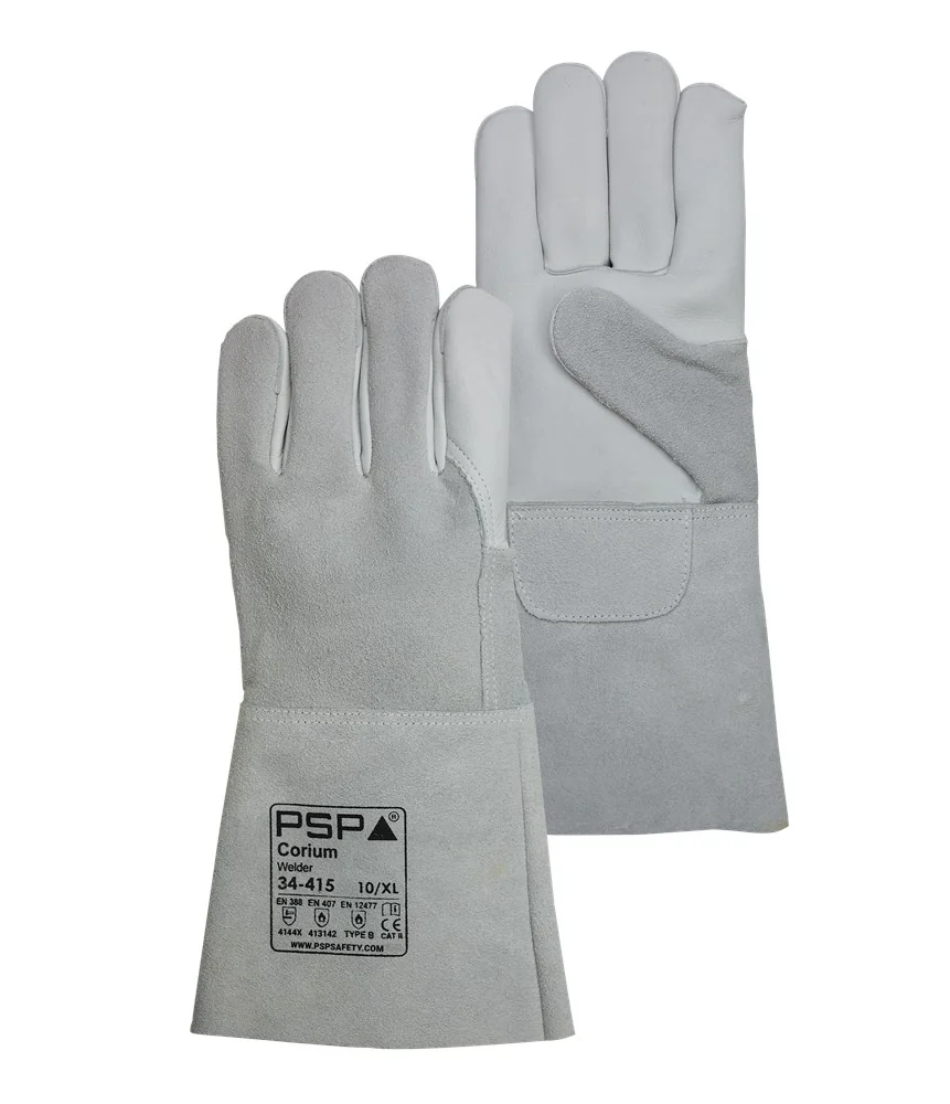 [2.03.34.415.10] PSP - Lasserhandschoen - Hitte- & Snijbestendig - Corium Welder - Naturel - 34-415