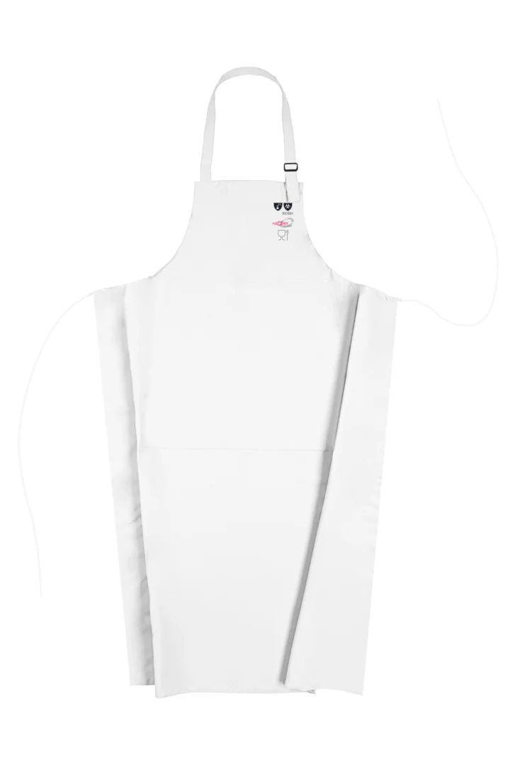 Sioen - Voedingsindustrie Schort - EN 14605 Type PB (4), EN 14126 Type PB[4]-B, Waterdicht - Nantou - Wit