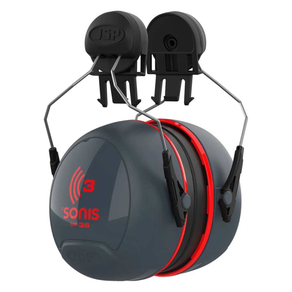 JSP Sonis3 helmbevestigde gehoorkap, 36 dB SNR