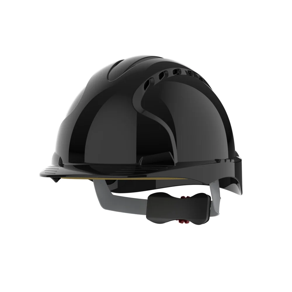 [7.31.10.175.90] JSP AJF170-001-100 EVO3 Mid Peak Vented Helmet Black