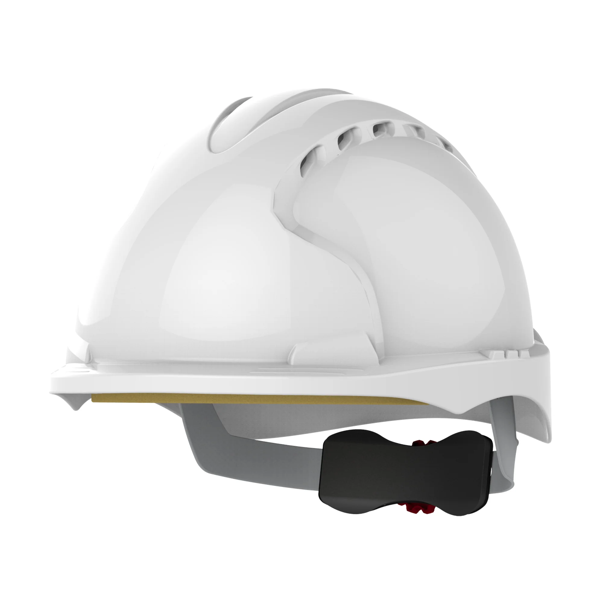 [7.31.10.177.10] JSP EVO3 AJH170 vented micro-peak safety helmet with wheel ratchet, white