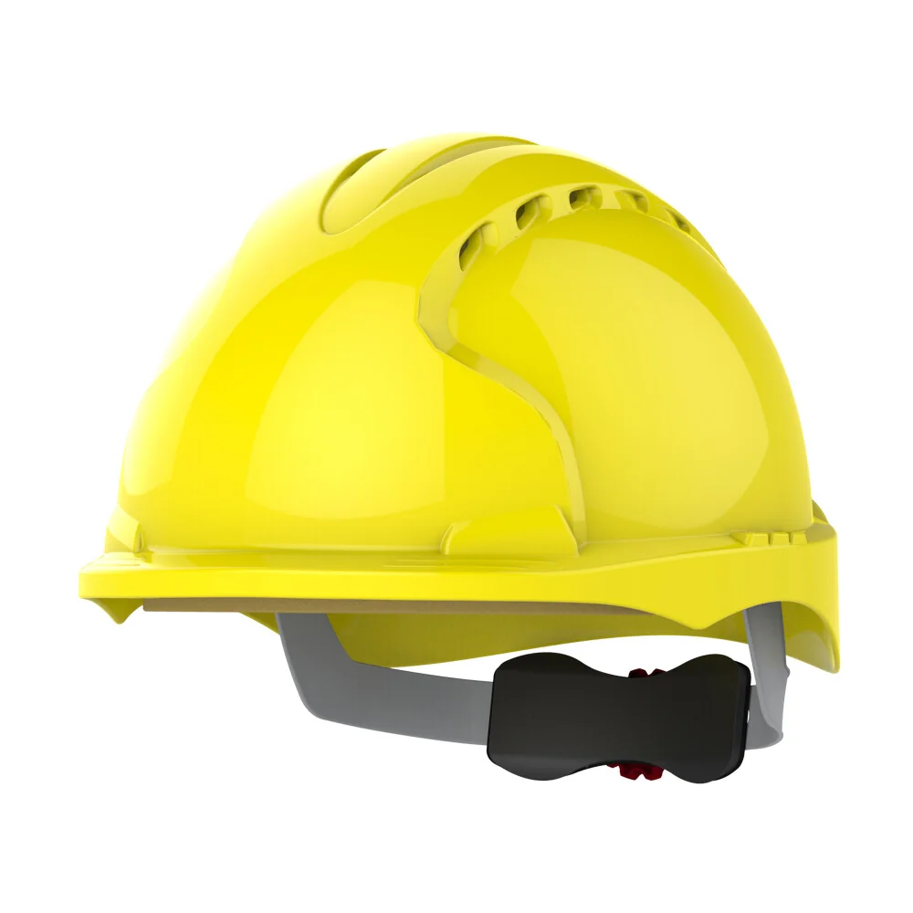 [7.31.10.177.20] JSP EVO3 AJH170 vented safety helmet with integral EVOSpec, yellow