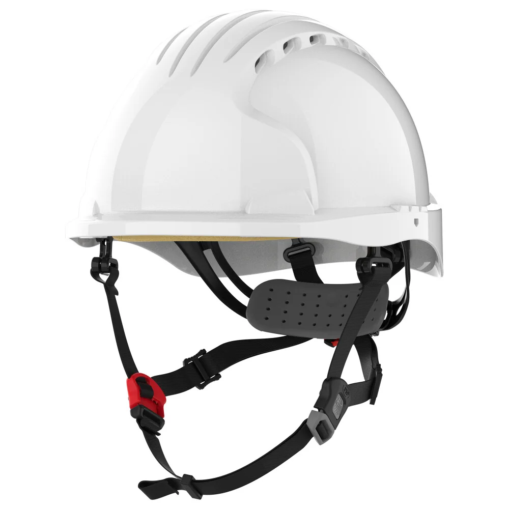JSP - Industriële Veiligheids- en Klimhelm - Dubbele Norm EN 397 & EN 12492, Impactbescherming - EVO5 Dualswitch - Wit - AKS270-000-100