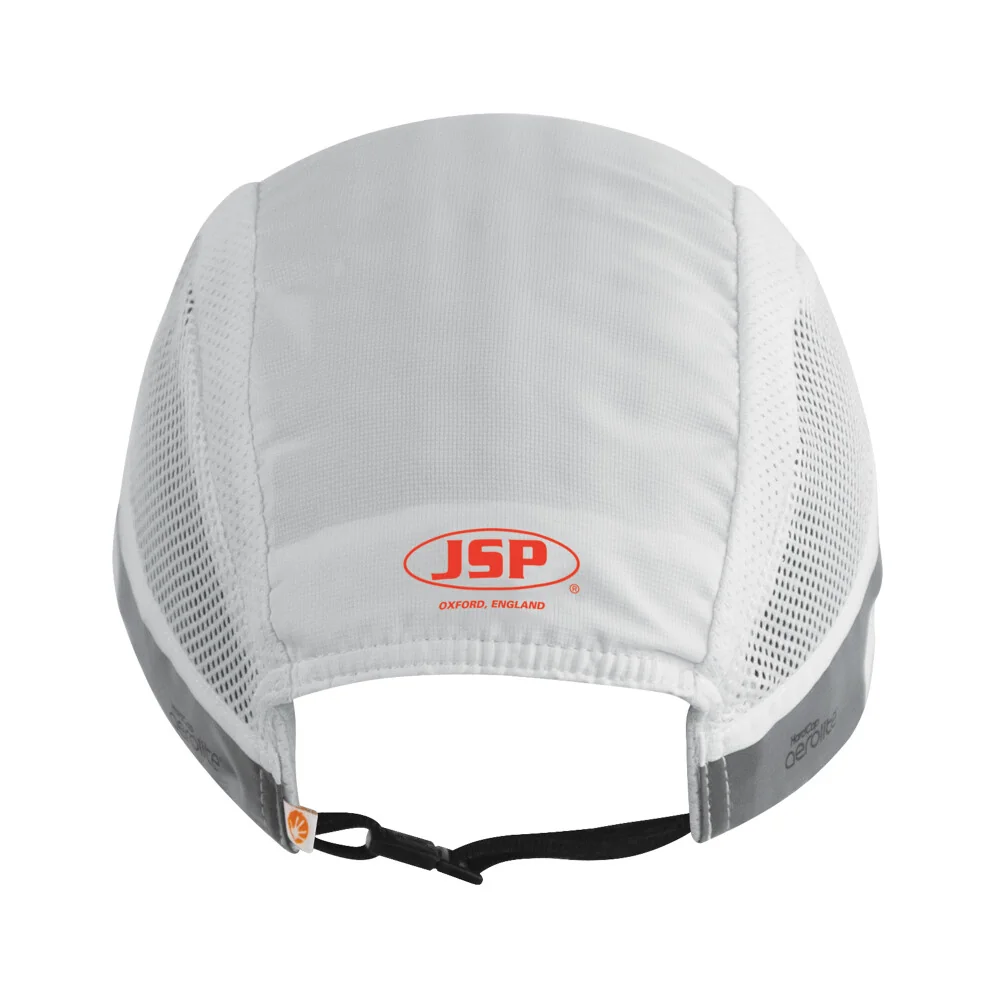 JSP HardCap AeroLite AAG000 2.5 cm peak bump cap, white