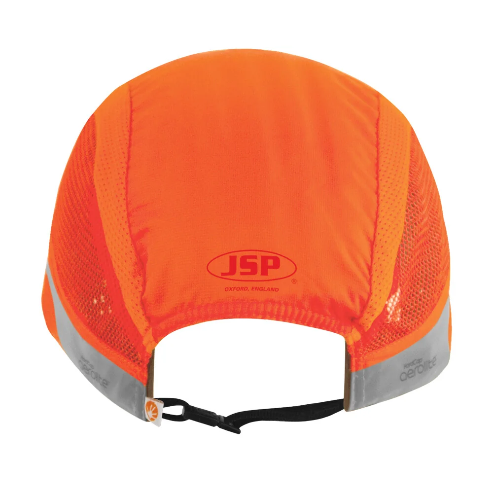 JSP HardCap AeroLite AAG000 stootpet met klep van 2,5 cm, fluorescerend oranje