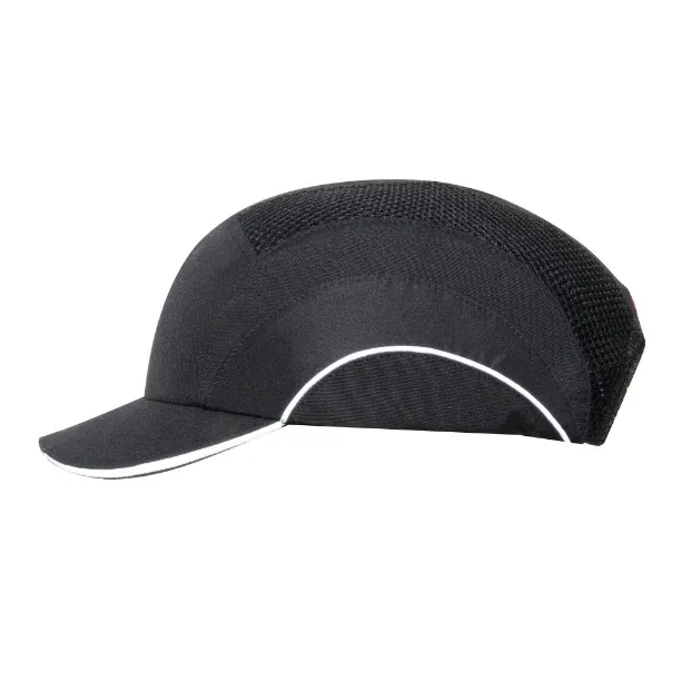JSP HardCap A1+ ABS000 Anstoßkappe, 5-cm-Kurzschirm, Schwarz