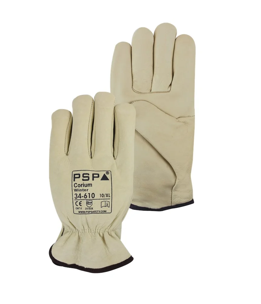 PSP Winter Rijhandschoenen - Koudebescherming, EN388 3143X - Corium Winter - Beige - 34-610