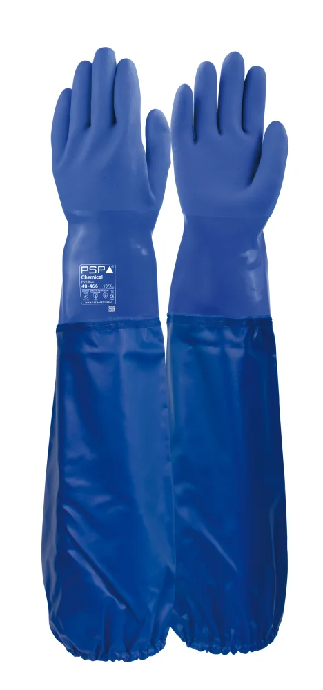 [2.04.40.466.09] PSP - Chemisch Bestendige Handschoenen - Olie, Zuur & Alkali Bescherming - 40-466 - Blauw (9)