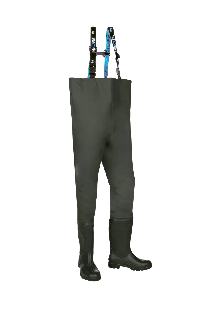 Cuissardes de securite etanches Sioen Falmore 702A kaki