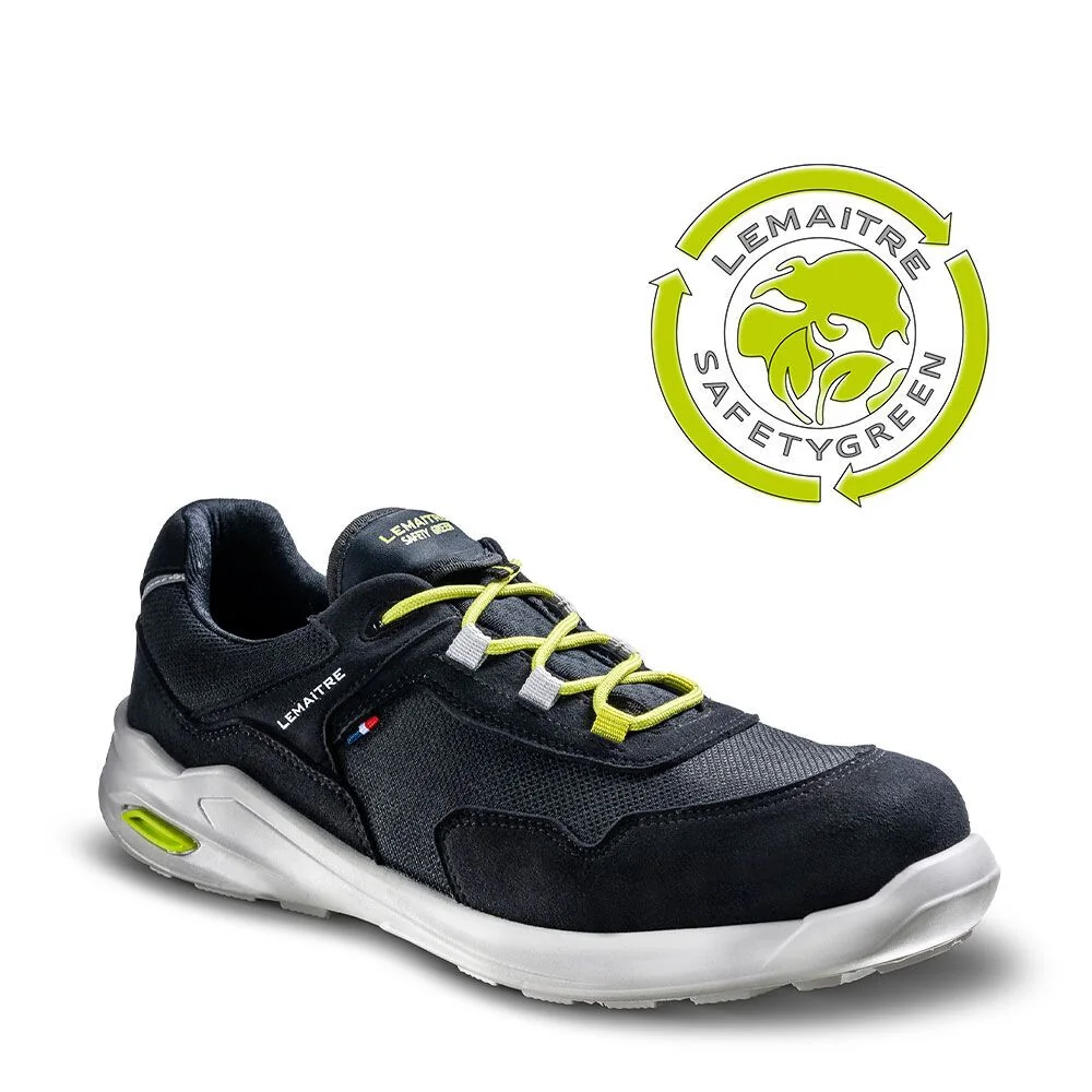 LeMaitre - Veiligheidsschoen S3S, Composietneus, Prikbestendig, SR Antislip - PLANET Laag - Zwart - PLABS3SNR