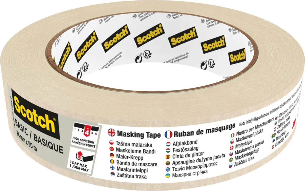 [9.21.36.245.00] 3M Scotch Premium 2450 afplaktape, 24mmx50m