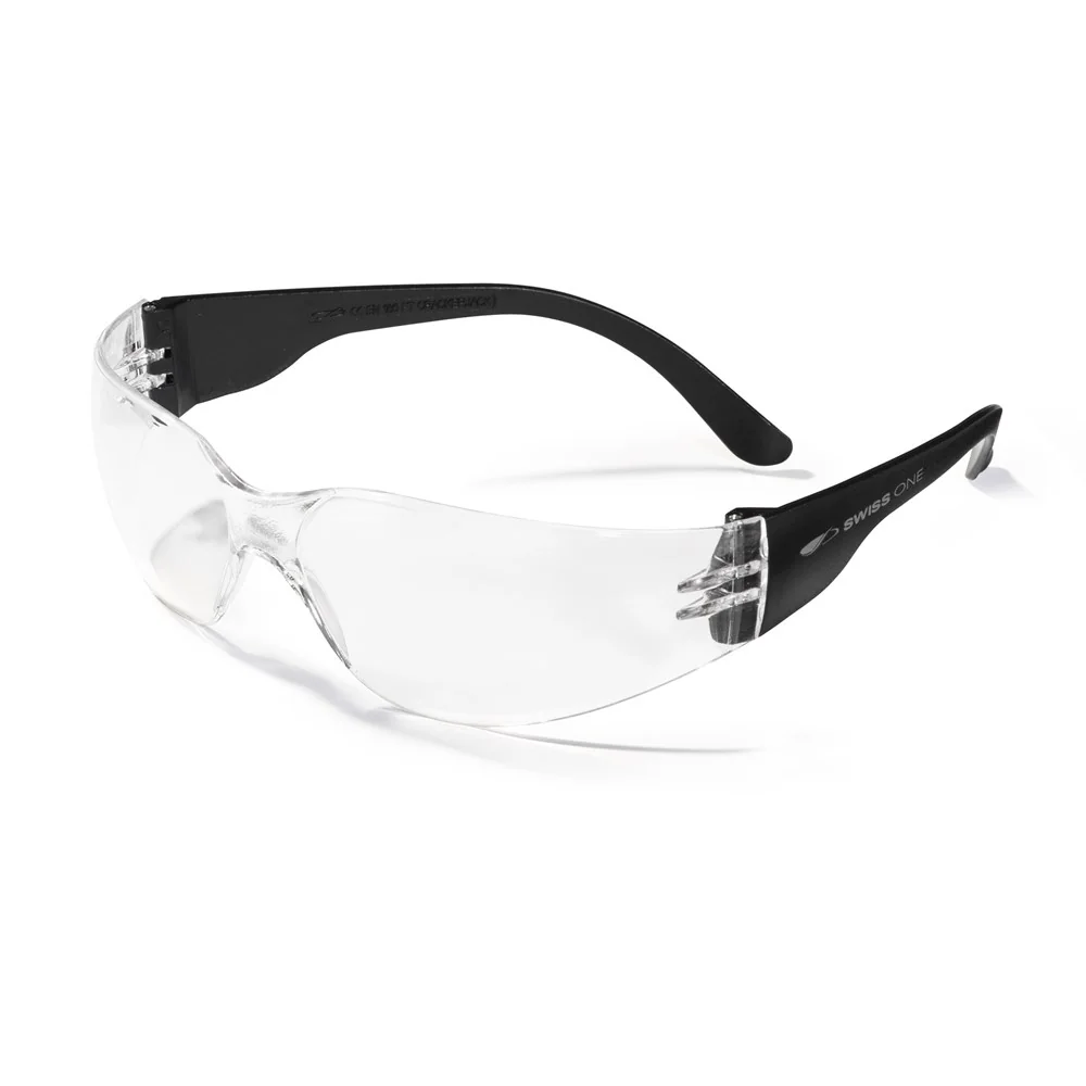 JSP Crackerjack 1CRAK23C veiligheidsbril, heldere lens, zwart montuur