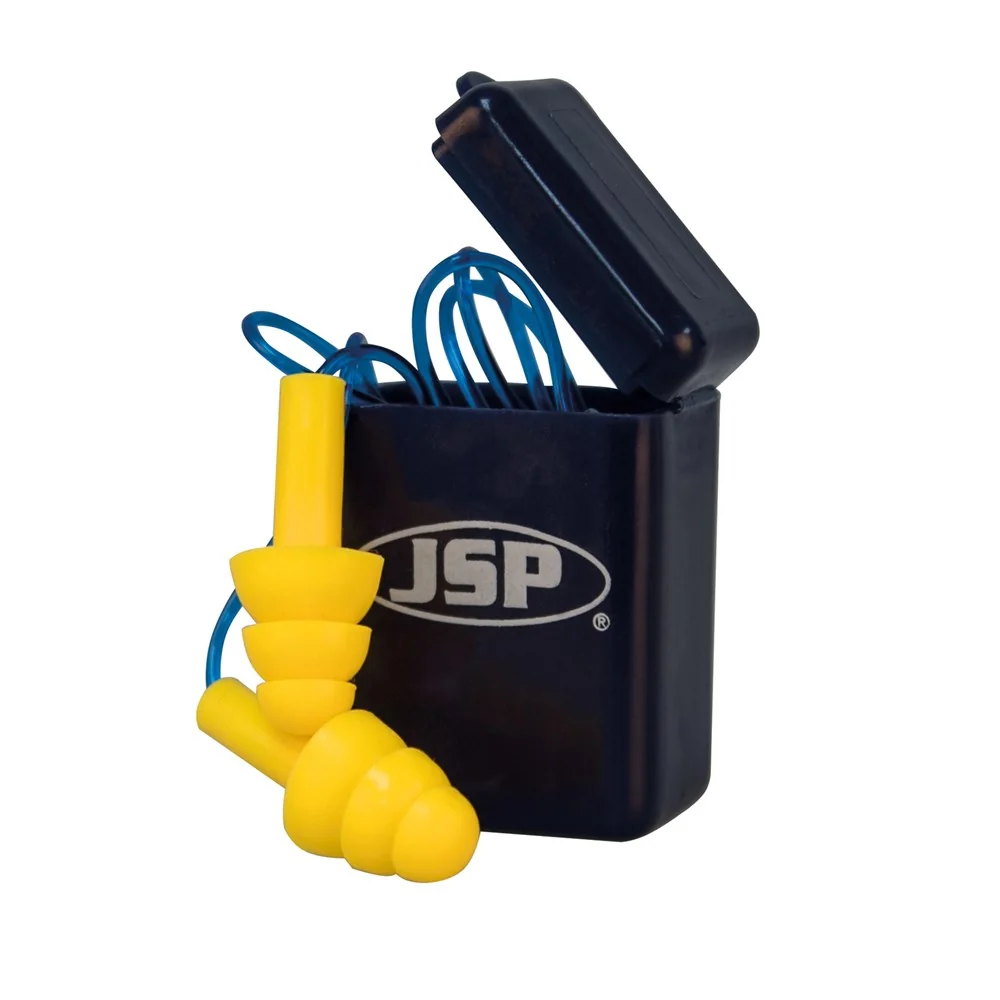 [6.31.15.110.10] JSP Maxifit Pro AEE110 herbruikbare oordoppen met koord, geel