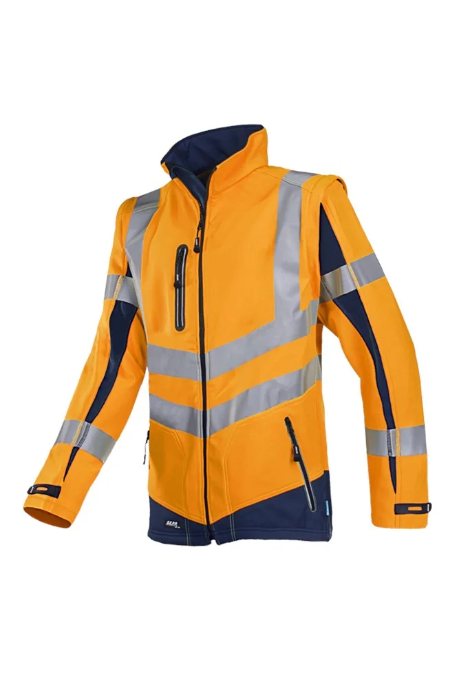 [3.75.72.431.02] Sioen 724Z Softshell Malden fluo oranje/marine (XS)