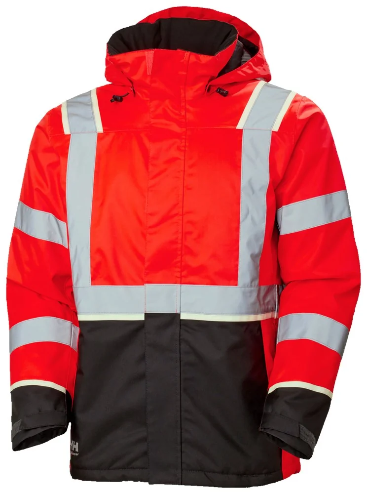 [3.27.13.551.02] Helly Hansen 71355 UC-ME Hi Vis winter jacket, red/ebony (XS)