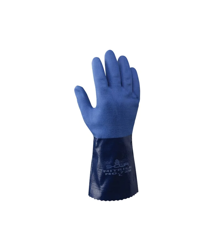 [2.42.00.720.07] SHOWA CS720 chemical-resistant nitrile gloves blue (7)