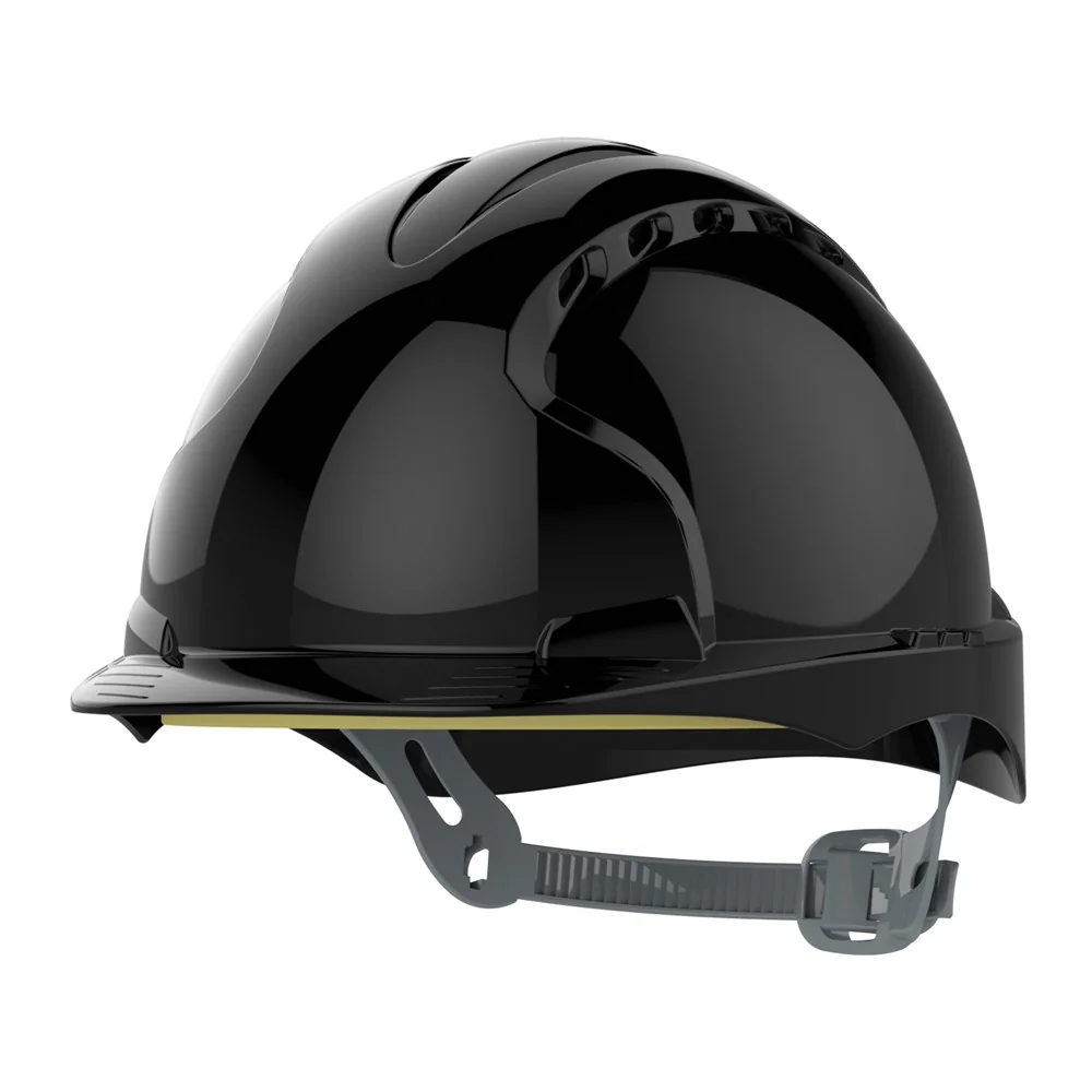 [7.31.11.166.80] JSP AJF160-001-100 EVO3 Mid Peak Vented Helmet Black