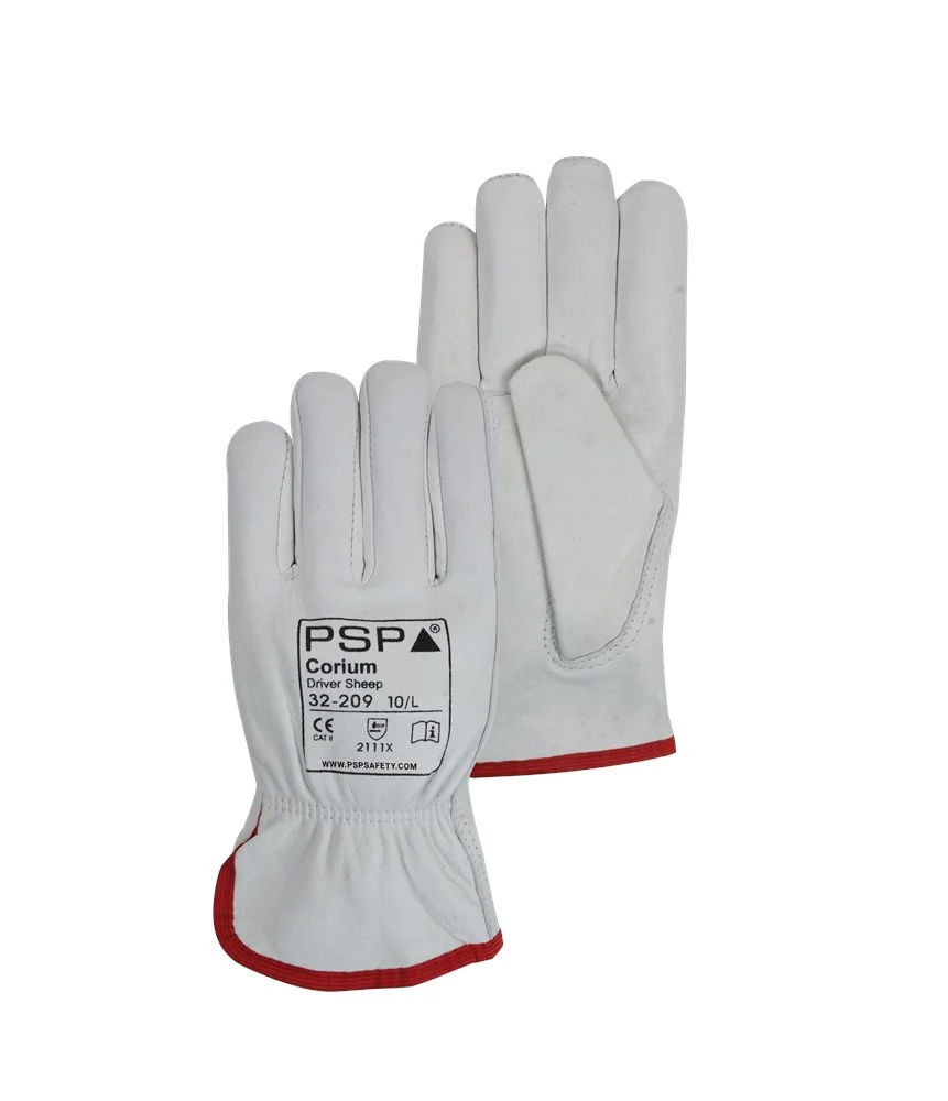 PSP 32-209 Corium Driver Nappa lederen werkhandschoenen, naturel