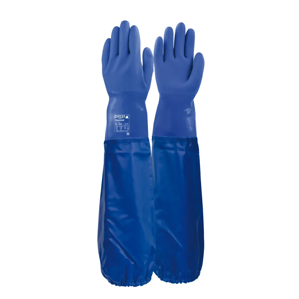 PSP 40-466 Chemische PVC Blauw 66CM Cat.3, per 6 paar