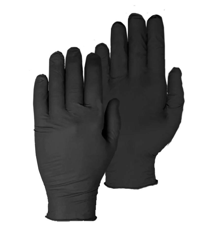 [2.05.50.222.07] PSP 50-222 powder-free black nitrile examination gloves, 100 pieces (7)