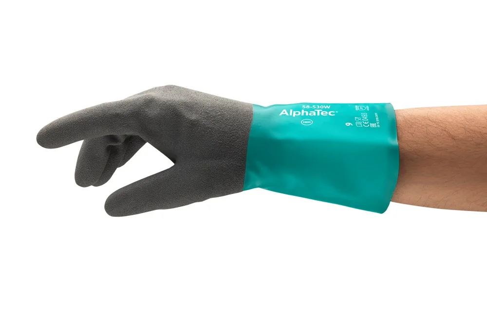 [2.25.58.530.10] Ansell AlphaTec 58-530W hoogwaardige chemische handschoenen