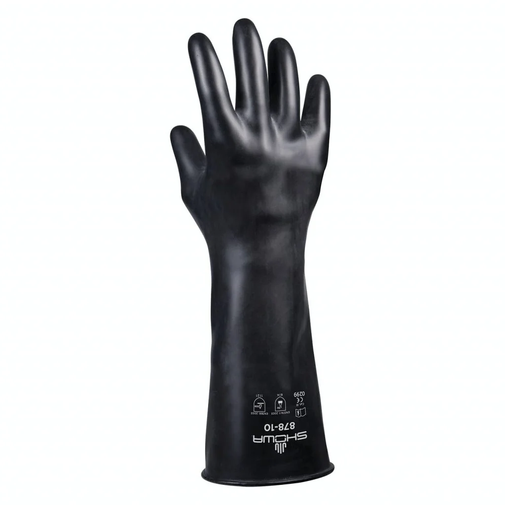 SHOWA 878 butyl chemicalienhandschoen zwart 35 cm