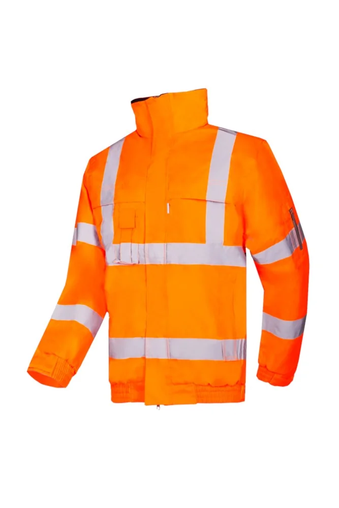 Sioen 404A Hobson gefutterter Warnschutz-Regenblouson, orange