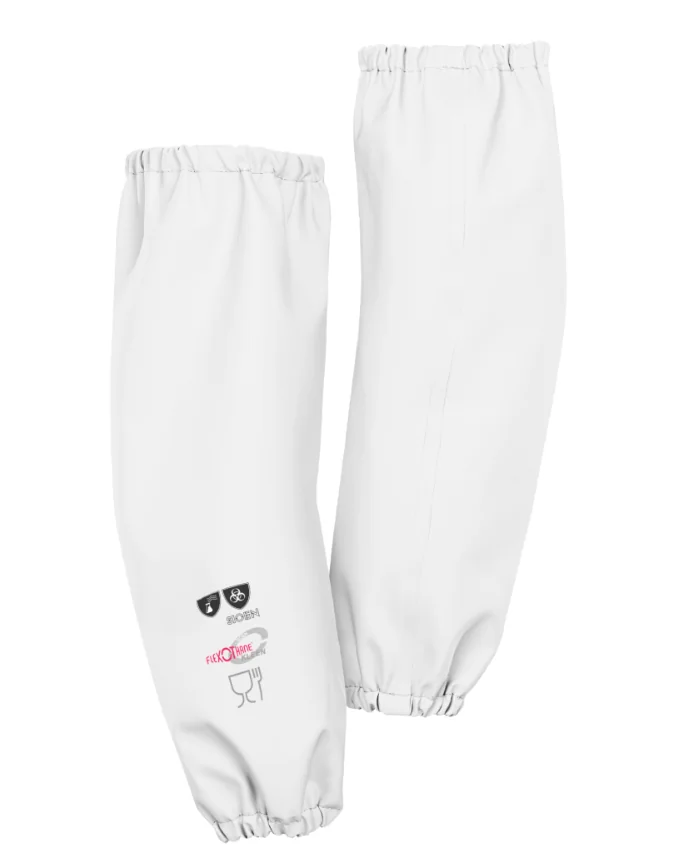[3.75.81.614.00] Sioen 8161 Cork Kleen food-industry protective sleeves, white