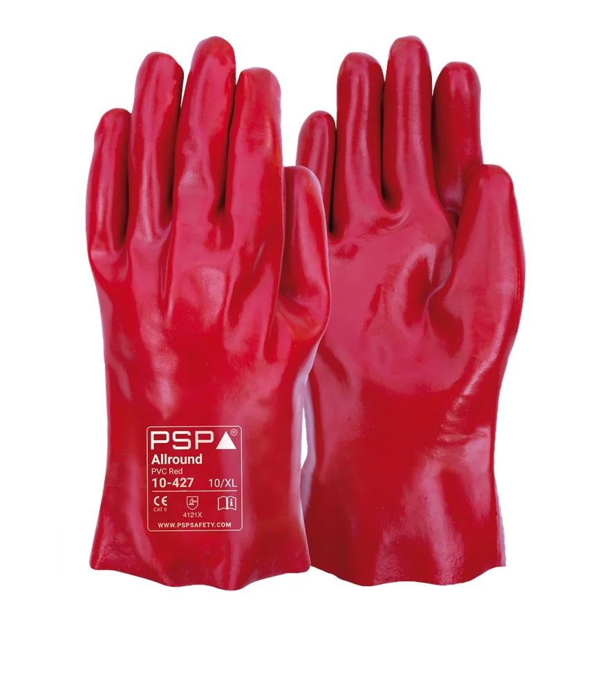 PSP 10-427 Allround PVC Red ölbeständige Handschuhe, 27 cm