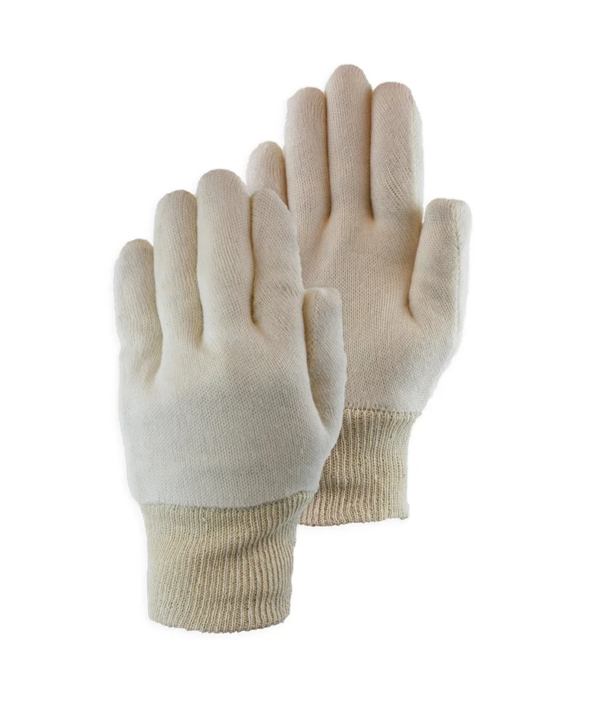 [2.02.20.220.00] PSP 20-220 heavy cotton interlock gloves with knitted wrist