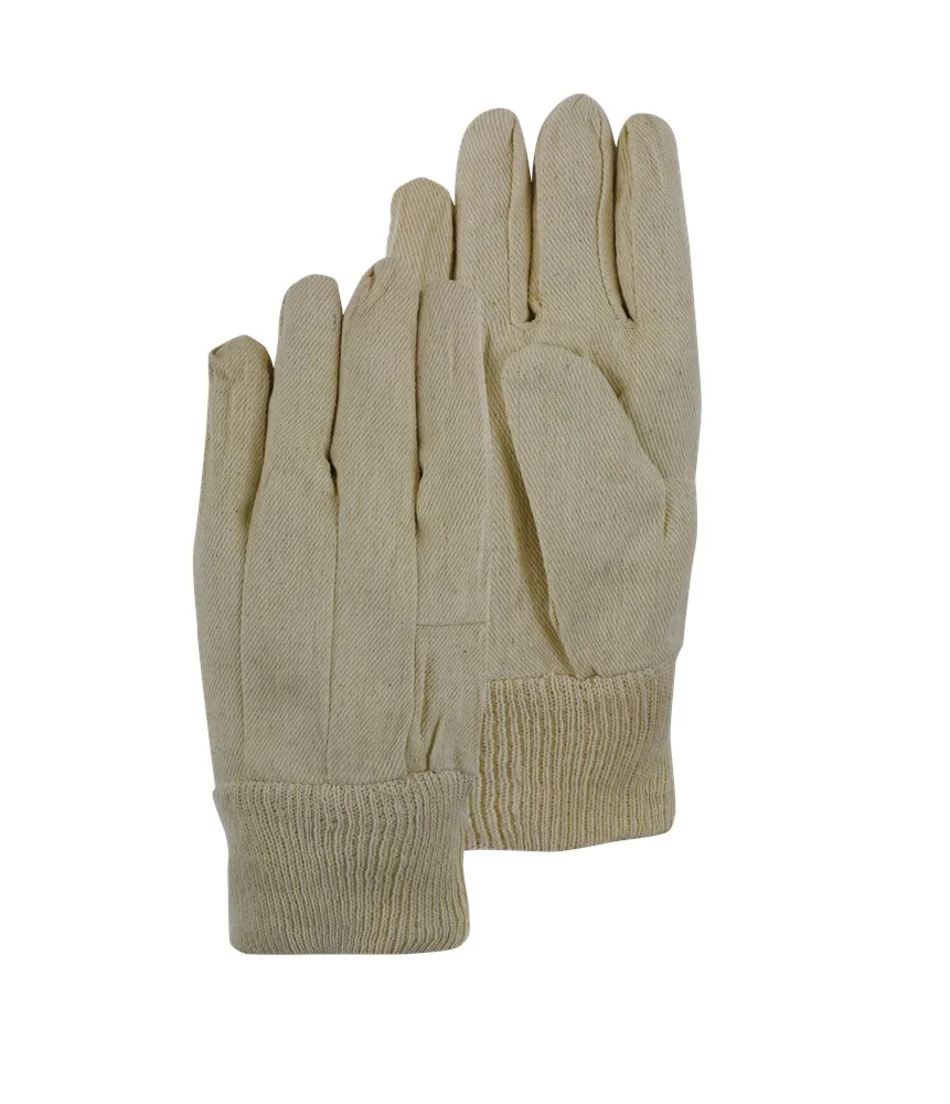 [2.02.20.400.00] PSP 20-400 cotton drill gloves with knitted wrist