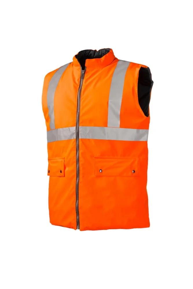 [3.75.11.481.03] Sioen 1148 Arras hi-vis insulated bodywarmer, orange (S)