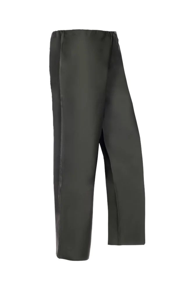 [3.75.51.001.03] Sioen 5100 Le Havre heavy-duty rain trousers, green/khaki (S)