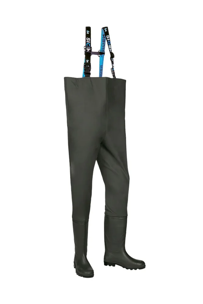[3.75.70.001.39] Sioen 700A Glenroe heavy-duty wader with boots, khaki (39)