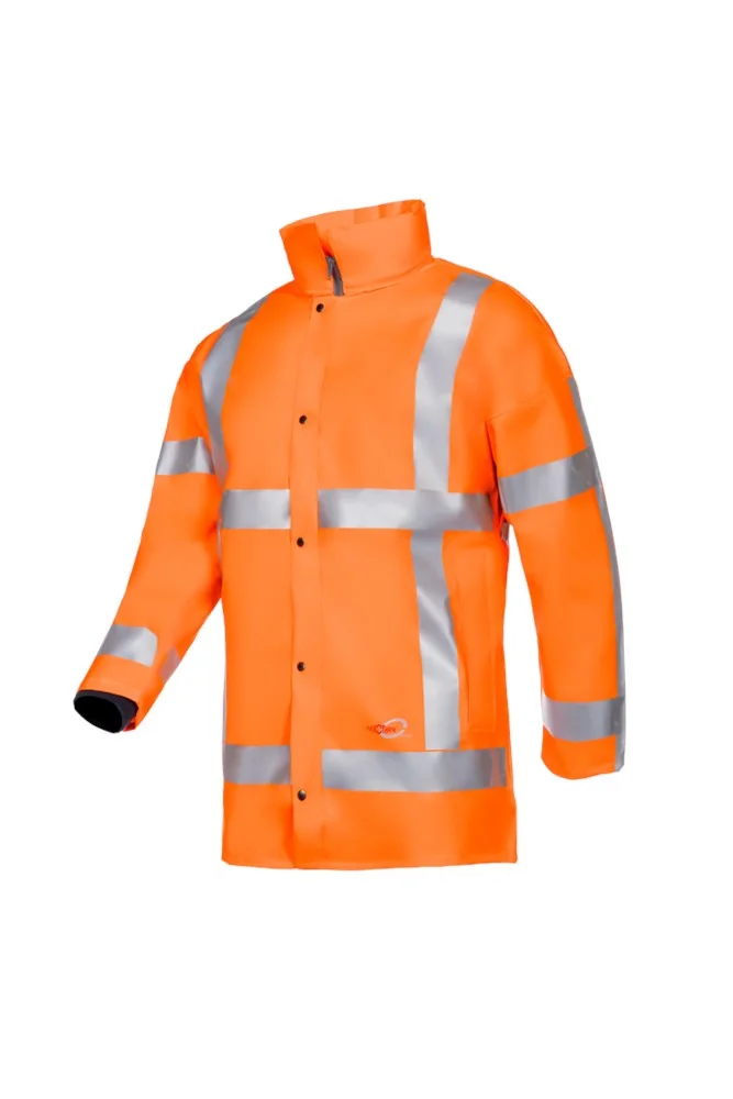 Sioen 7850 Merapi RWS gevoerde high-visibility regenparka, oranje