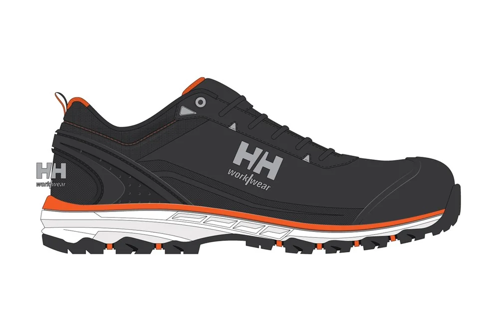 Chaussure de sécurité basse Helly Hansen HH 78390 Chelsea Evo2 MXR Low S3S, noir/orange