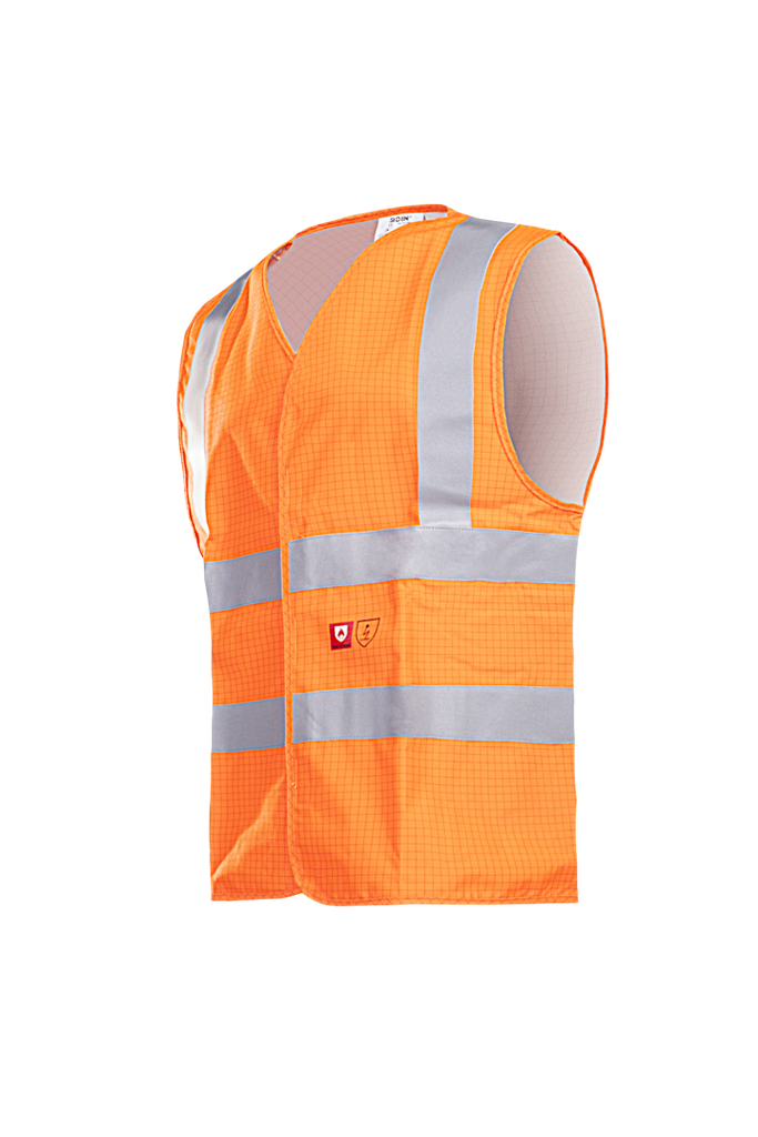 Sioen 307A Hellisan vlamvertragend antistatisch high-visibility vest, oranje