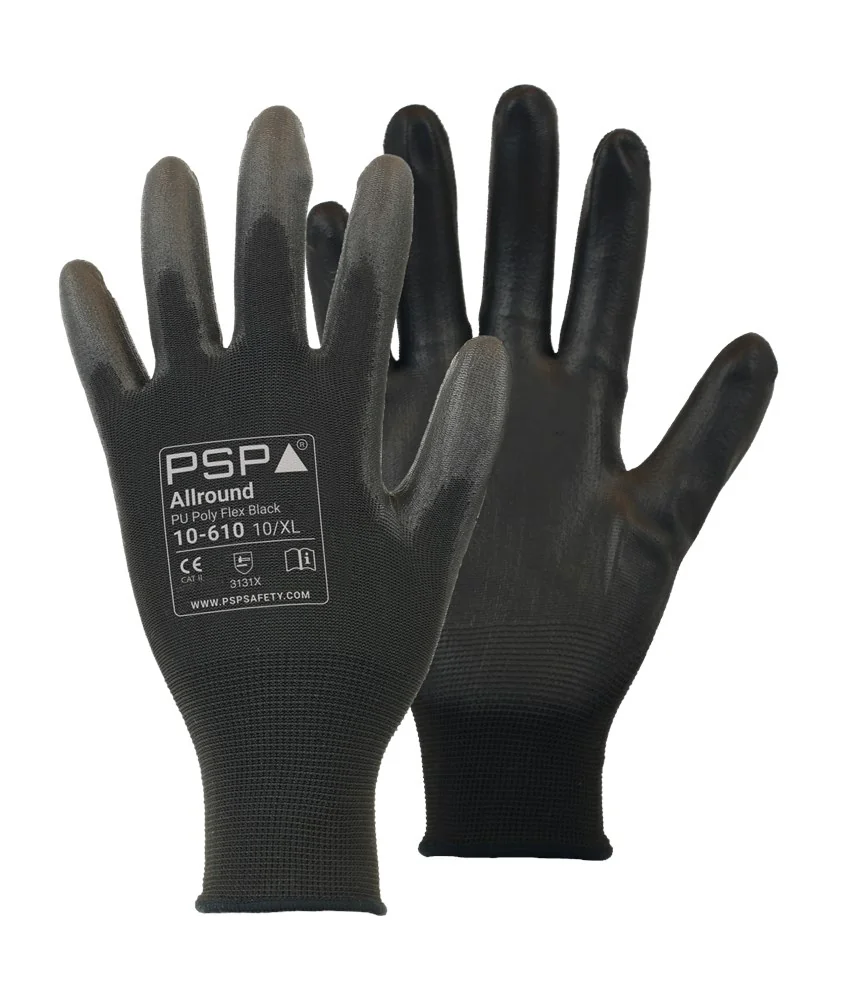 PSP - Allround Werkhandschoenen - EN 388 3131X - 10-610 - Zwart