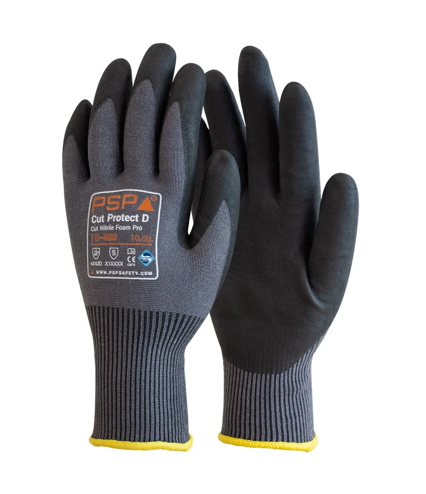 PSP - Snijbestendige handschoenen - Snijbescherming D - 15-400 - Grijs