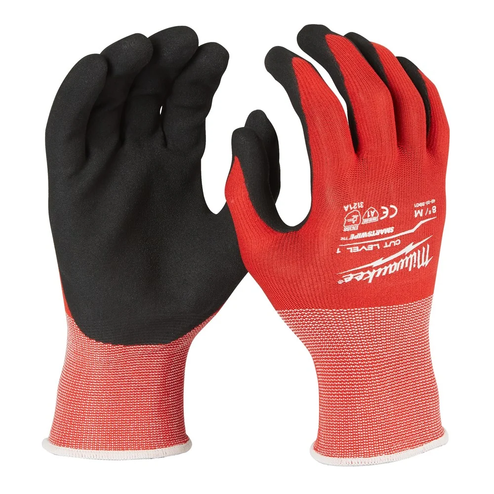 Milwaukee - Snijbestendige handschoenen - Snijweerstand niveau A/1, SMARTSWIPE™ - 1416 - Wit