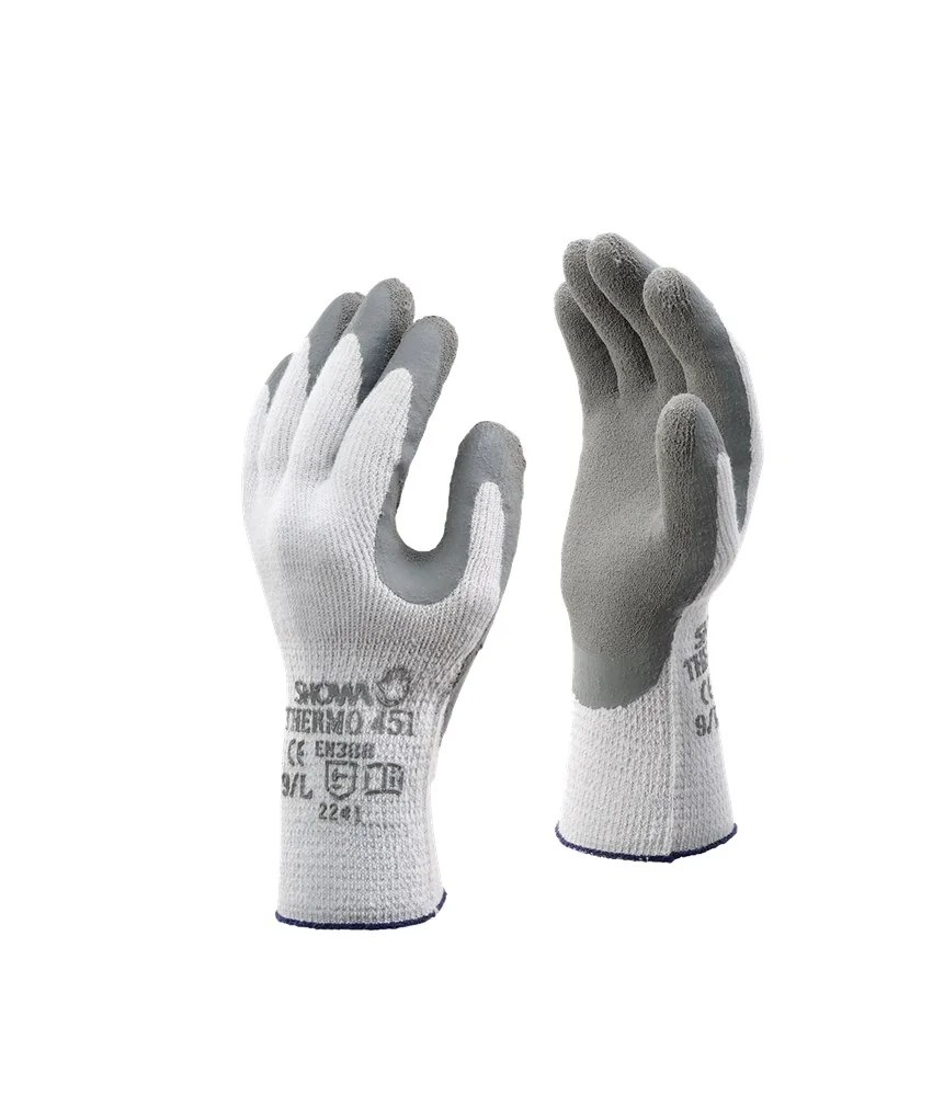 Showa - Thermisch Geïsoleerde Koude Handschoenen - Slijtvast, Ruwe Grip - 451 - Grijs