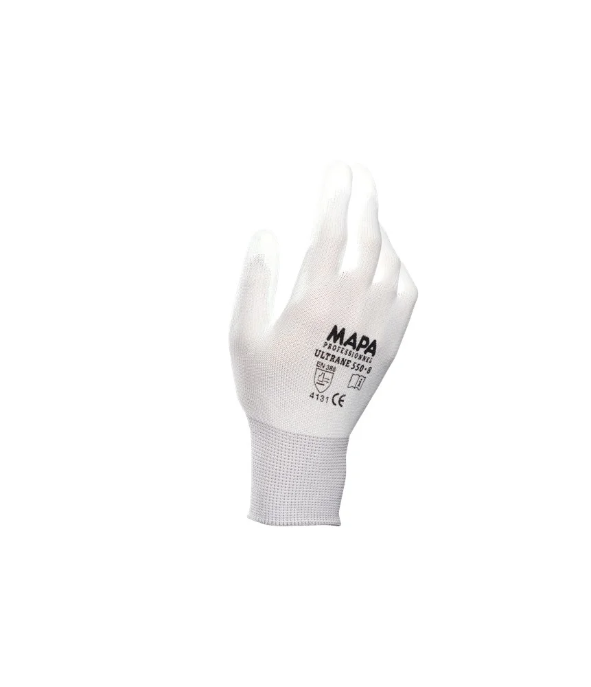 MAPA - Handling Handschoenen - EN388 4131X Mechanisch Risico - Ultrane 550 - Wit