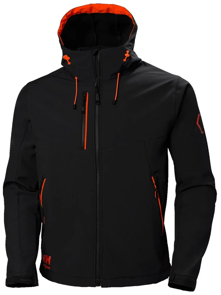 Helly Hansen Softshell Jas Water- & Windbestendig Chelsea Evolution Zwart 74140