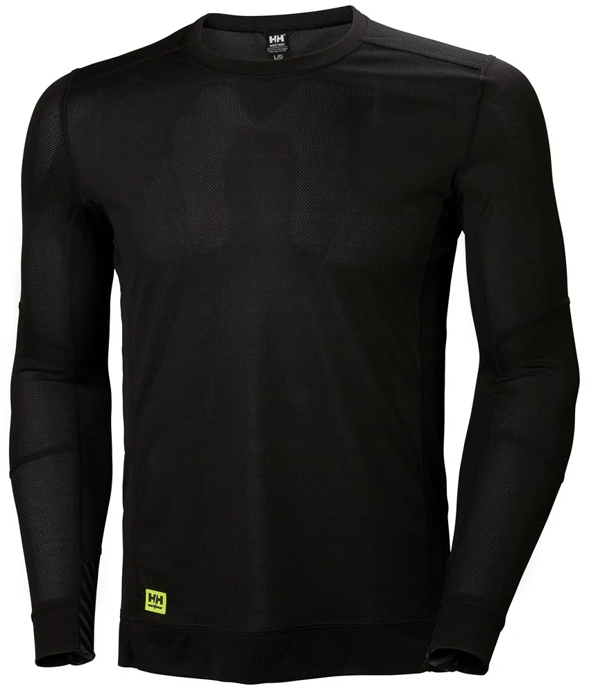 Helly Hansen - Base Layer Crewneck - Vochtafvoerende Lifa Technologie - Zwart - 75105