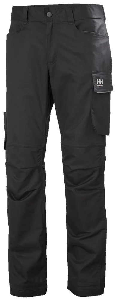 Helly Hansen - Werkbroek - Stretchstof, Reflecterende Details, Kniebeschermerszakken - Manchester - Zwart - 77523