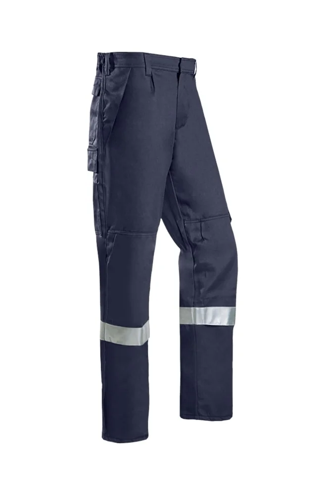 Sioen - Offshore Werkbroek - ARC Bescherming, FR, Antistatisch, Bescherming tegen Chemische Spatten, Hoge Zichtbaarheid - Corinto - Marineblauw - 012VN3PFA