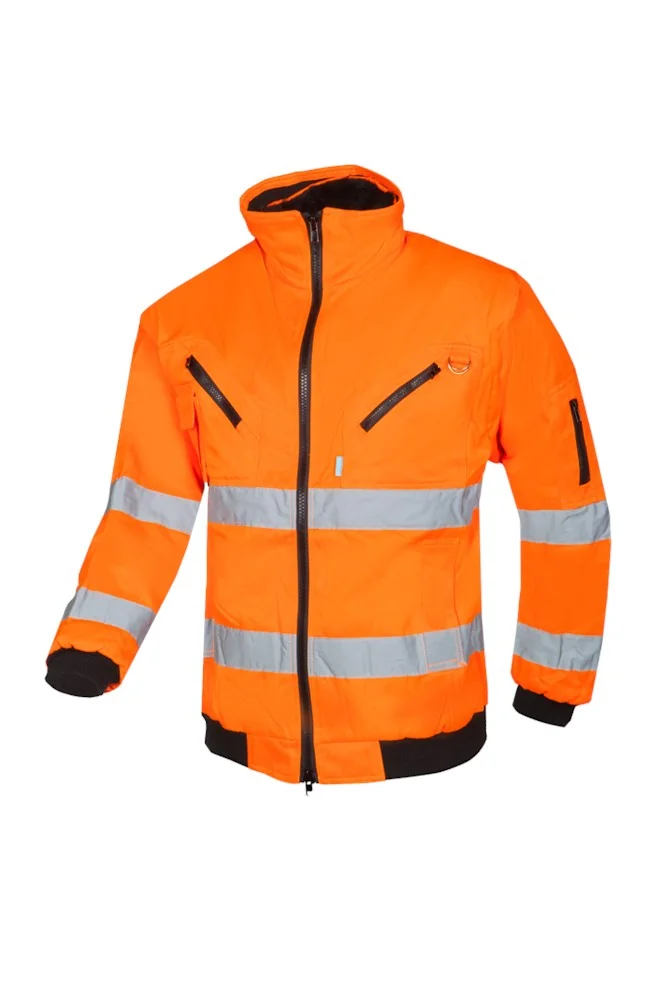 Sioen - Hi-vis Winter Bomberjack - Afneembare Mouwen, EN ISO 20471 Klasse 3 - Sparrow - Fluorescerend Oranje - 029AA2PBE